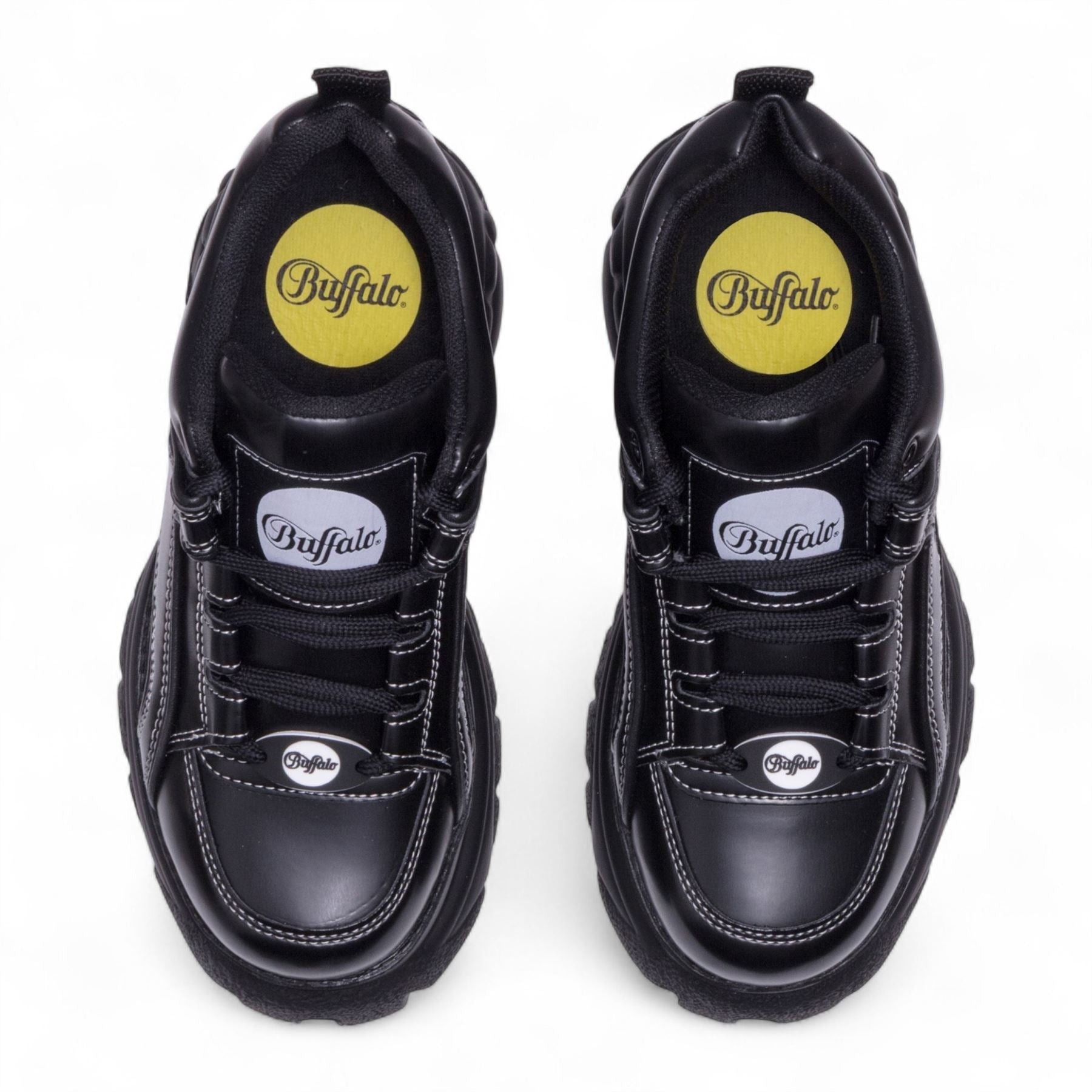 Buffalo Womens Black Chunky Platform Fashion Trainers - 1339-14