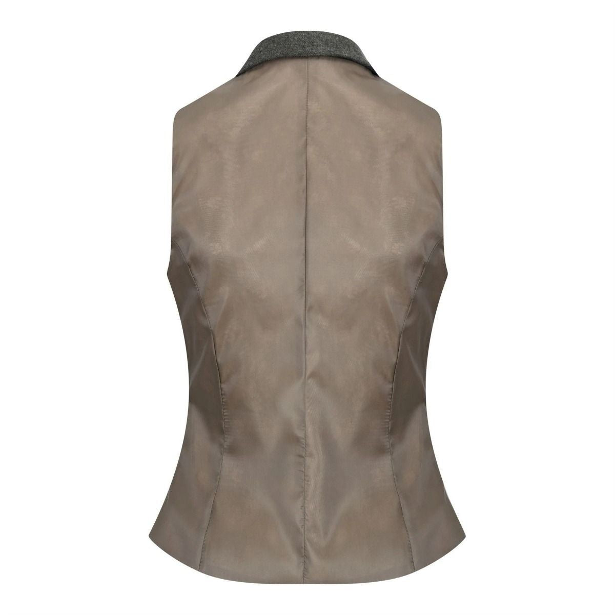 Womens 1920s Olive Green Wool Classic Retro Vintage Waistcoat