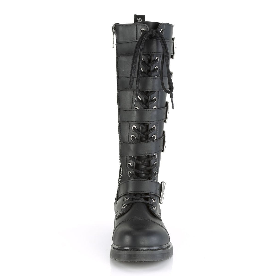 Demonia Bolt 425 Black Vegan Leather Knee High Boots