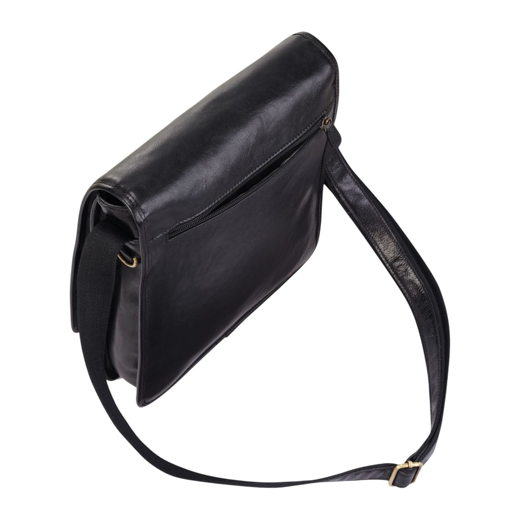 Leather Vintage Black Messenger Shoulder Crossbody Travel Business Bag - Ranger