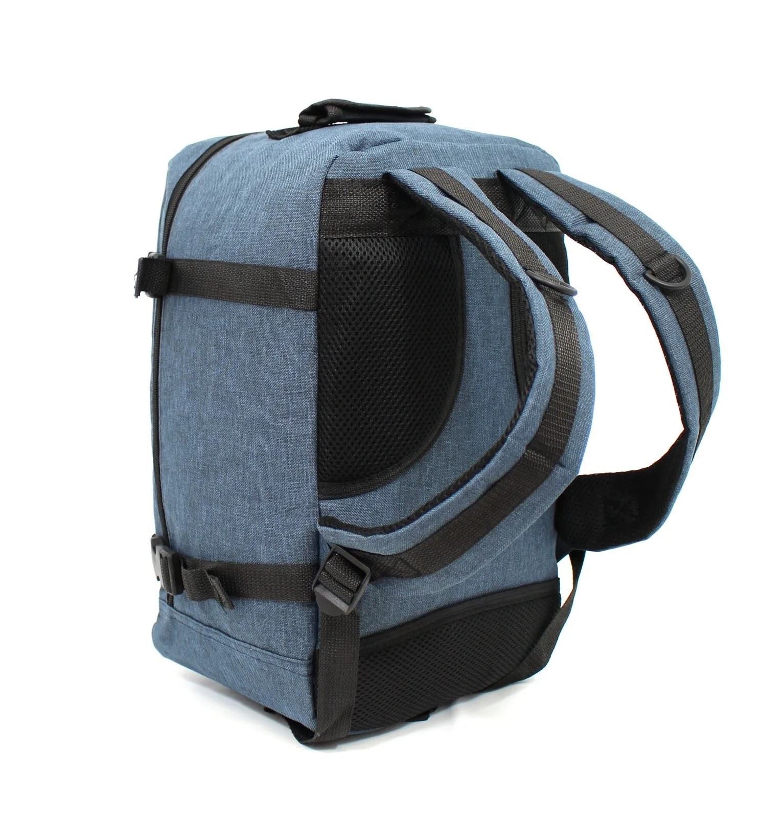 Rucksack Backpack 40x20 x25 cm Underseat Travel Cabin Bag for Easy Jet, Ryanair navy