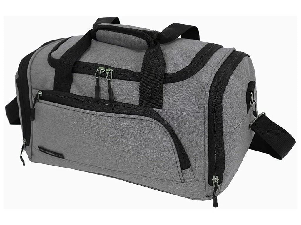 Holdall Carry On 40x 20 x25cm Under-seat Travel Duffel Bag for Ryanair, Easy Jet Grey