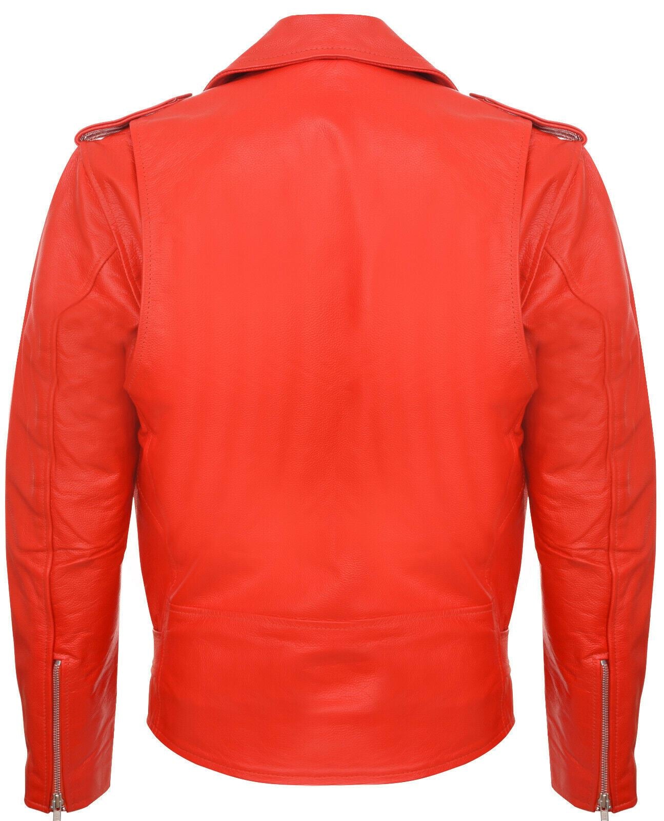 Mens Cow-Hide Brando Biker Jacket -Sandy