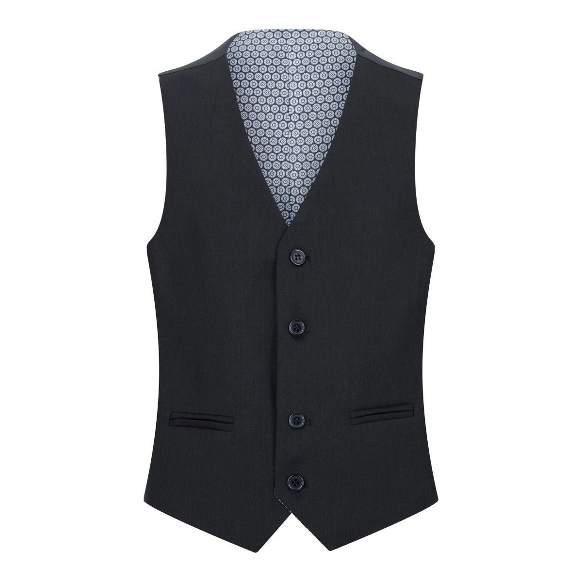 Boys 5 Piece Black Classic Suit