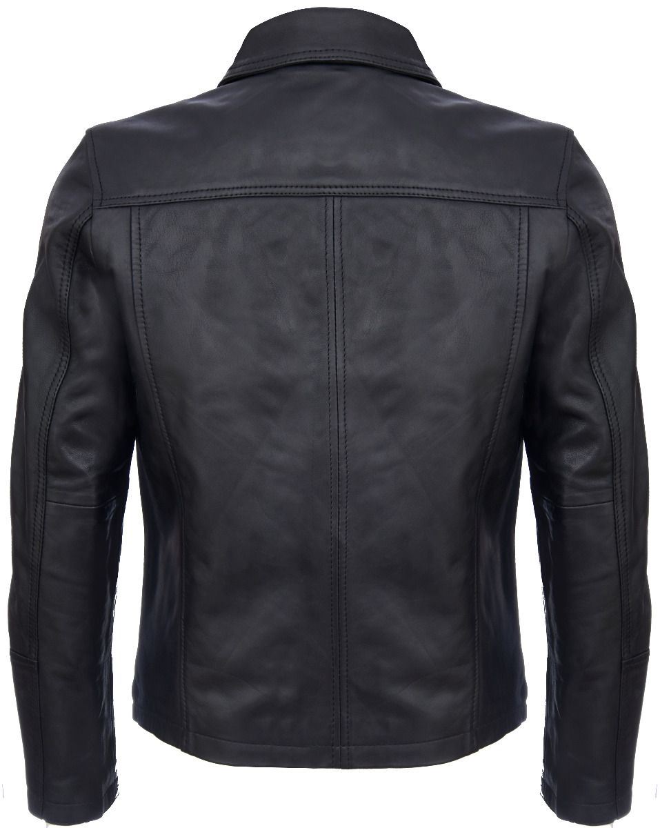 Mens Classic Harrington Leather Jacket-Southsea