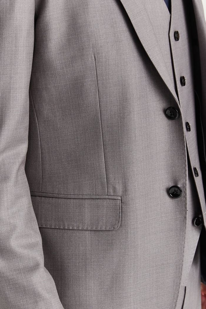Men’s Grey Tailored Suit Blazer Formal Jacket
