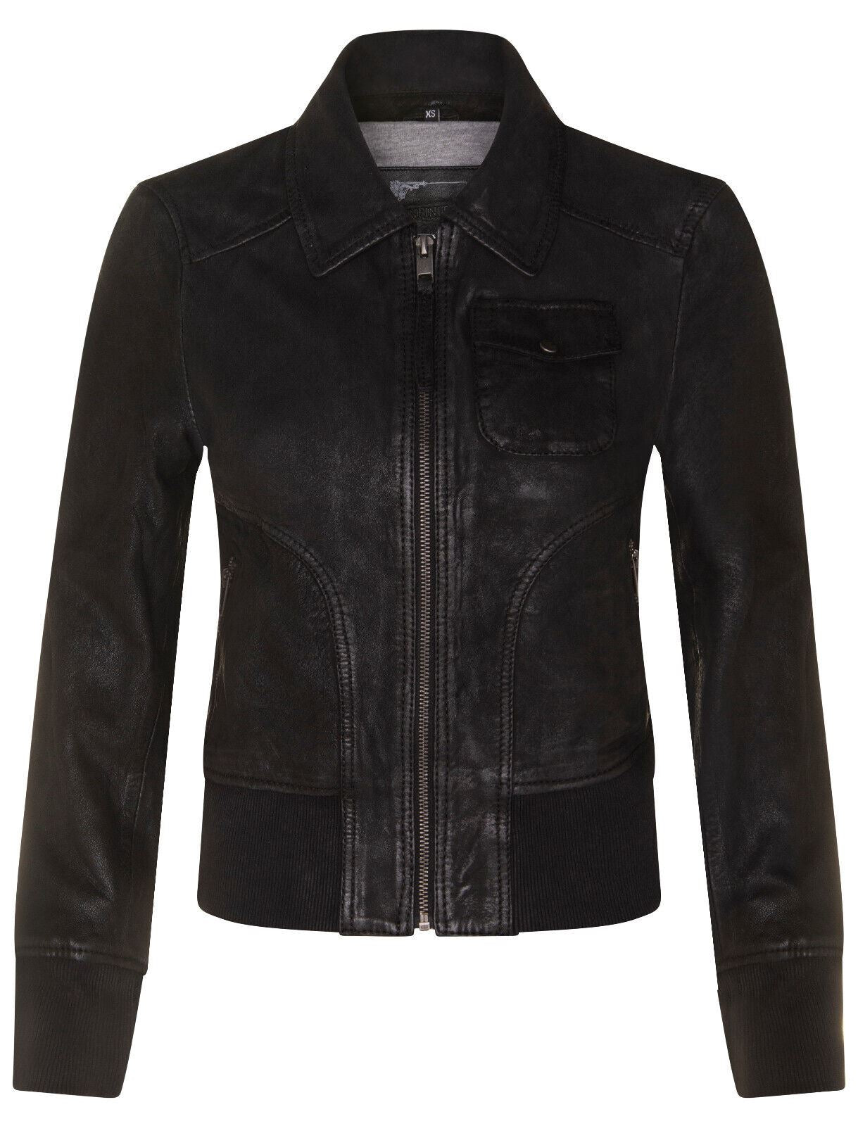 Womens MA-1 Varsity Bomber Jacket-Modbury