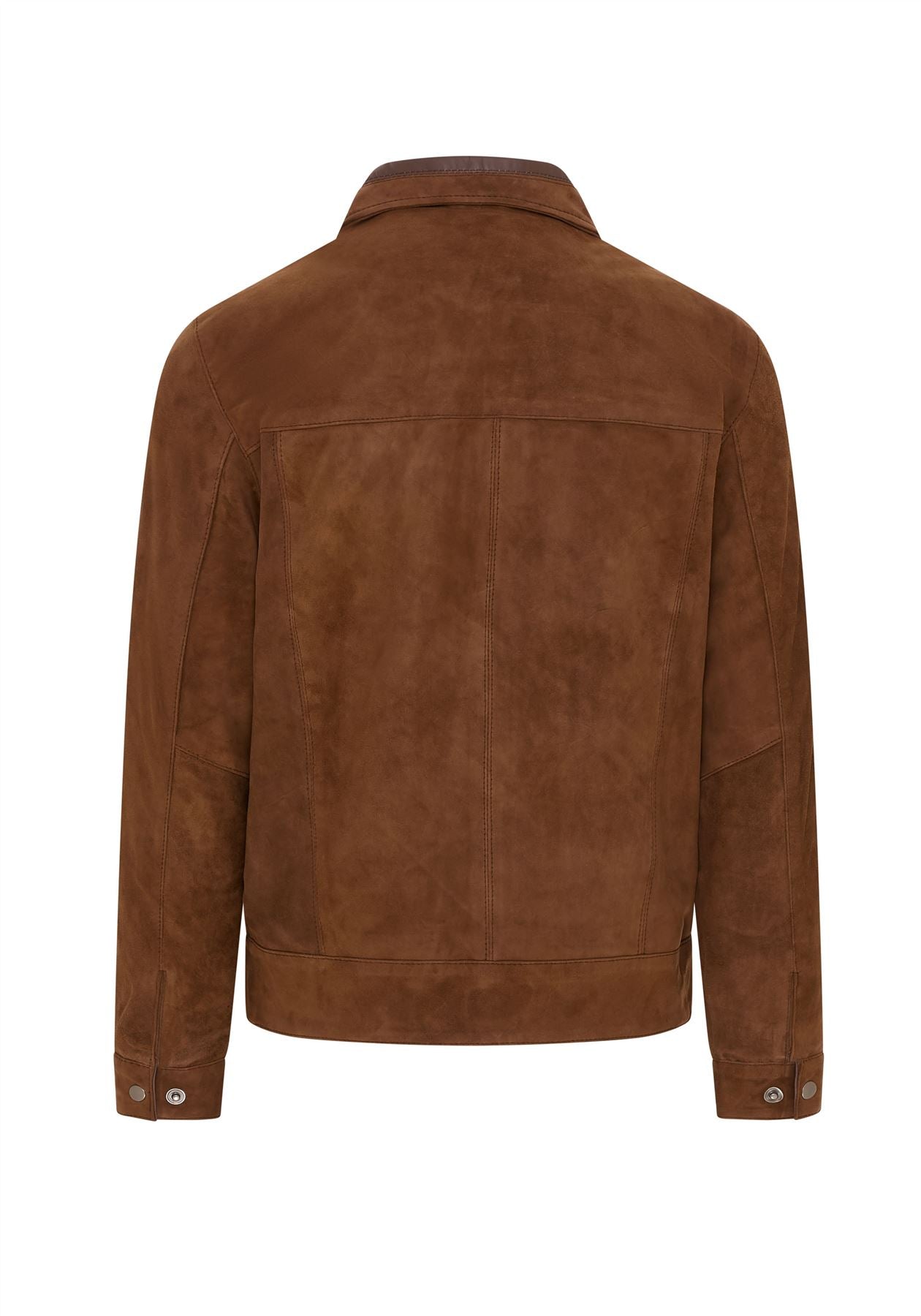 Mens Retro Classic Suede Leather Harrington Biker Jacket - Bryne