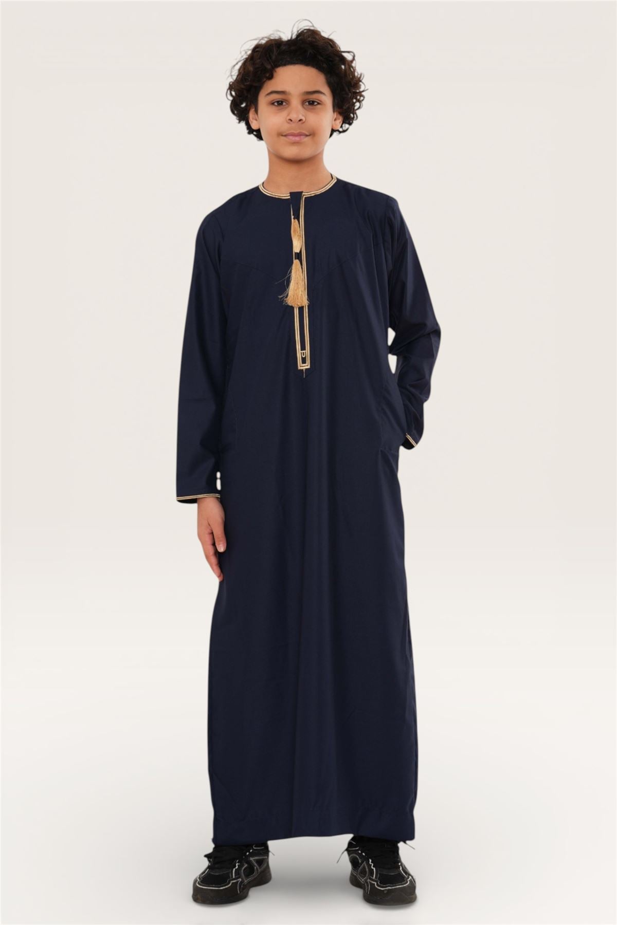 Kids Boys Ramadan Moroccan Thobe Robe Emirati Eid Jubba- TT-003
