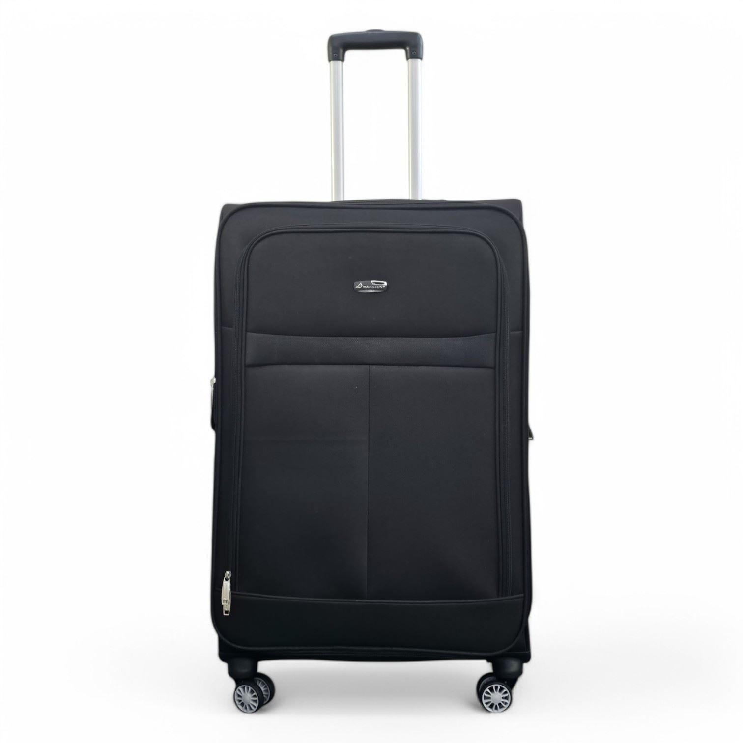 Forbes Large Soft Shell Suitcase in Black