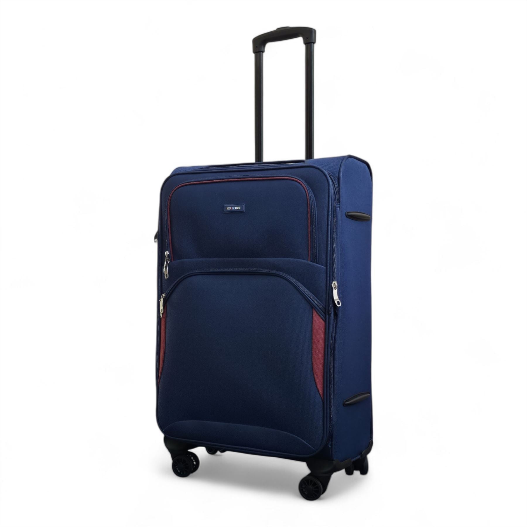 Gosford Medium Soft Shell Suitcase in Navy Blue