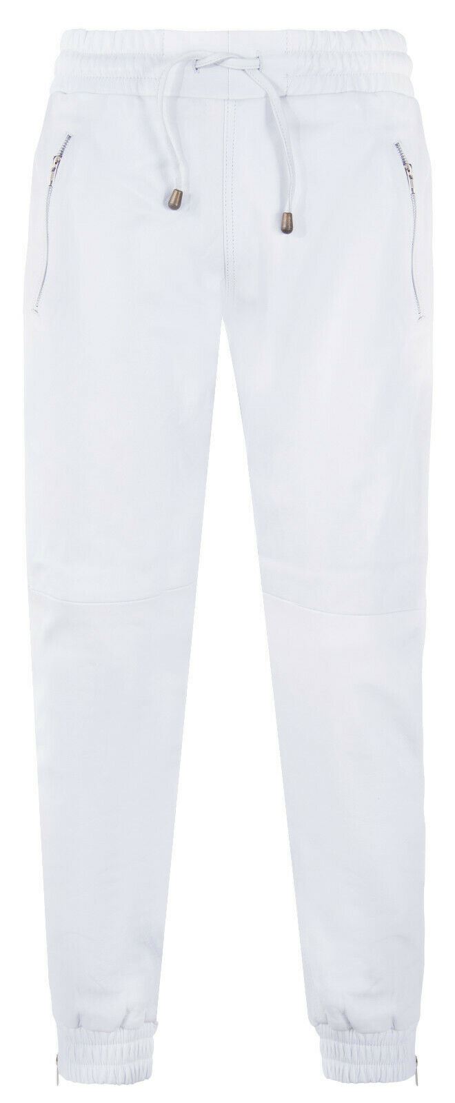 Mens Comfort Leather Jogging Bottoms-Halifax