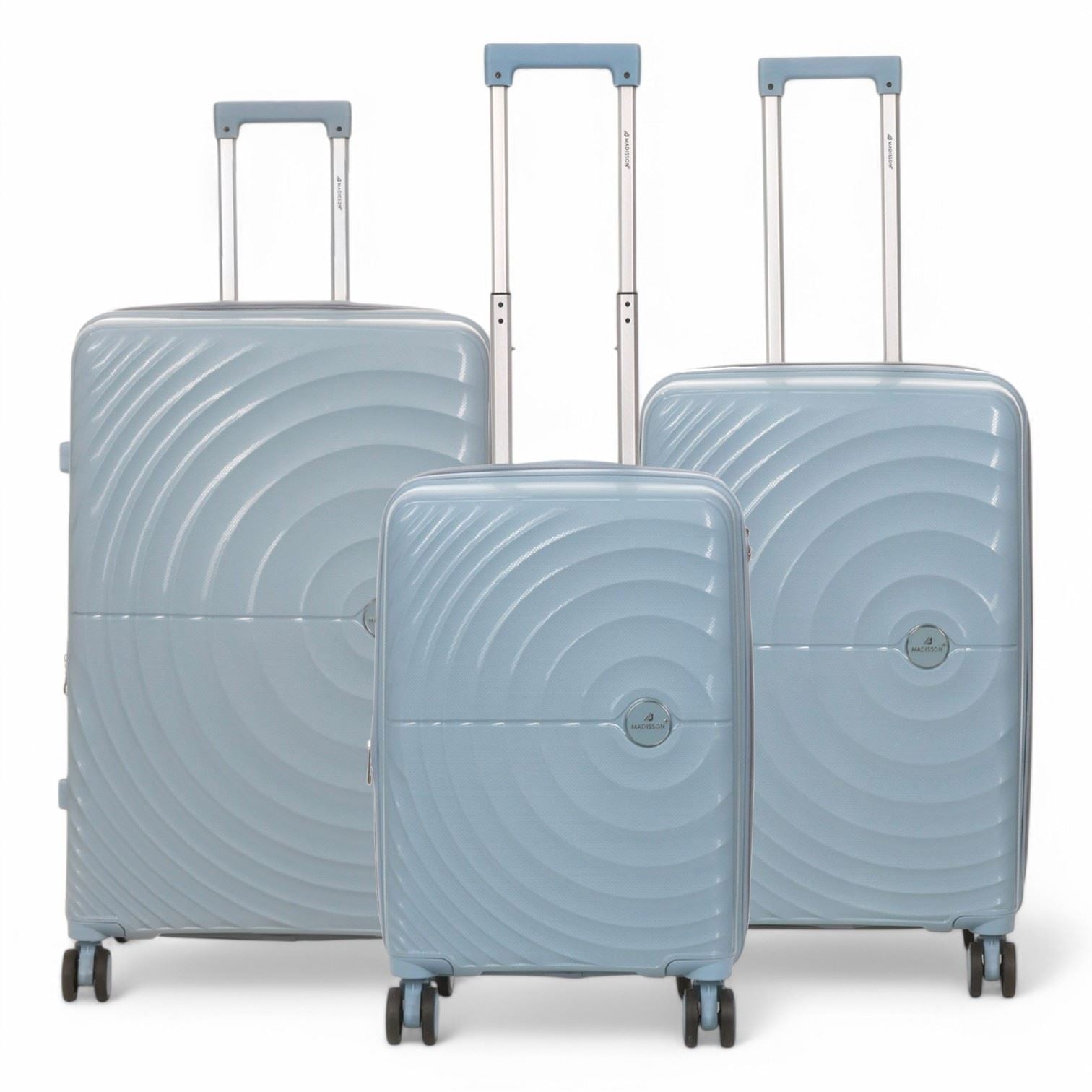 Balranald Set of 3 Hard Shell Suitcase in Sky Blue