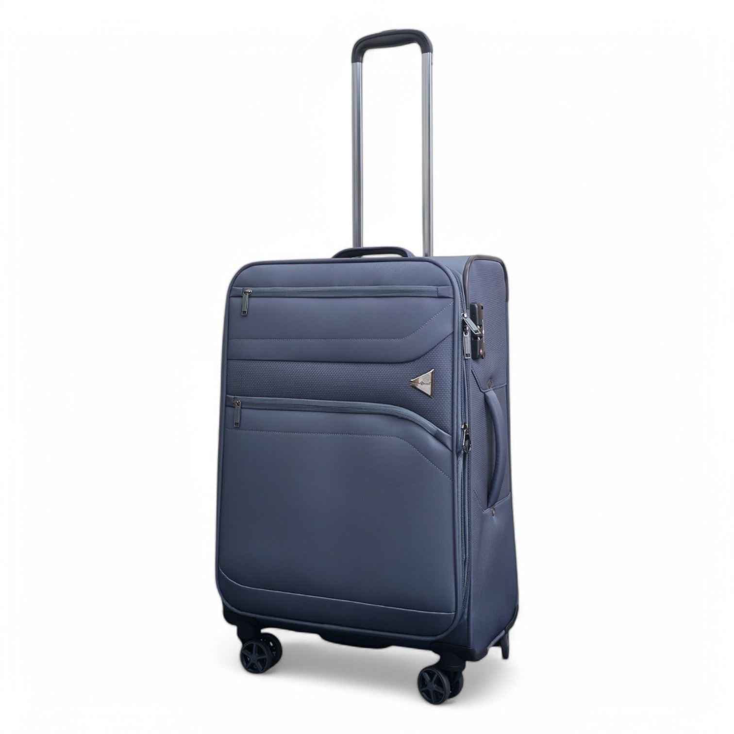 Corby Medium Soft Shell Suitcase in Grey