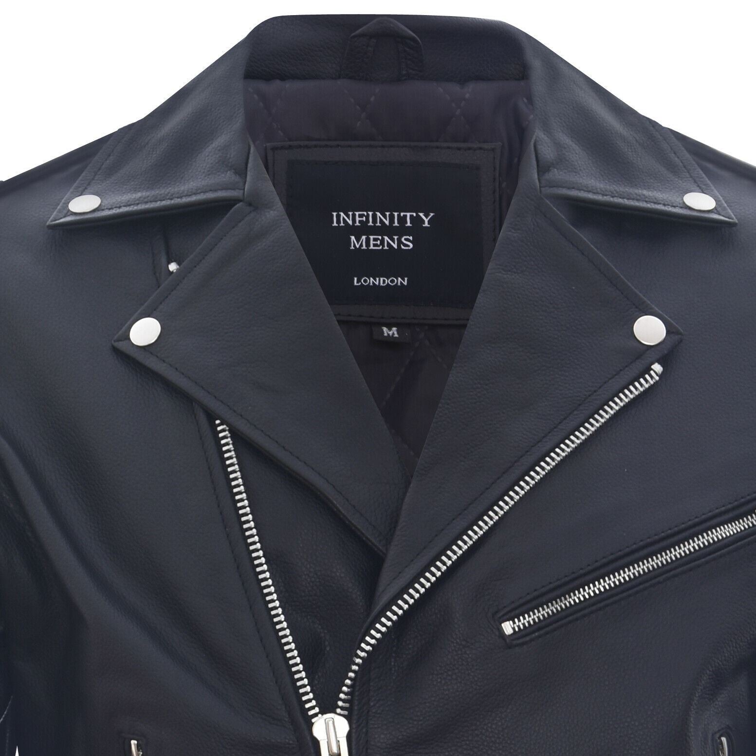 Mens Cow-Hide Brando Biker Jacket -Sandy