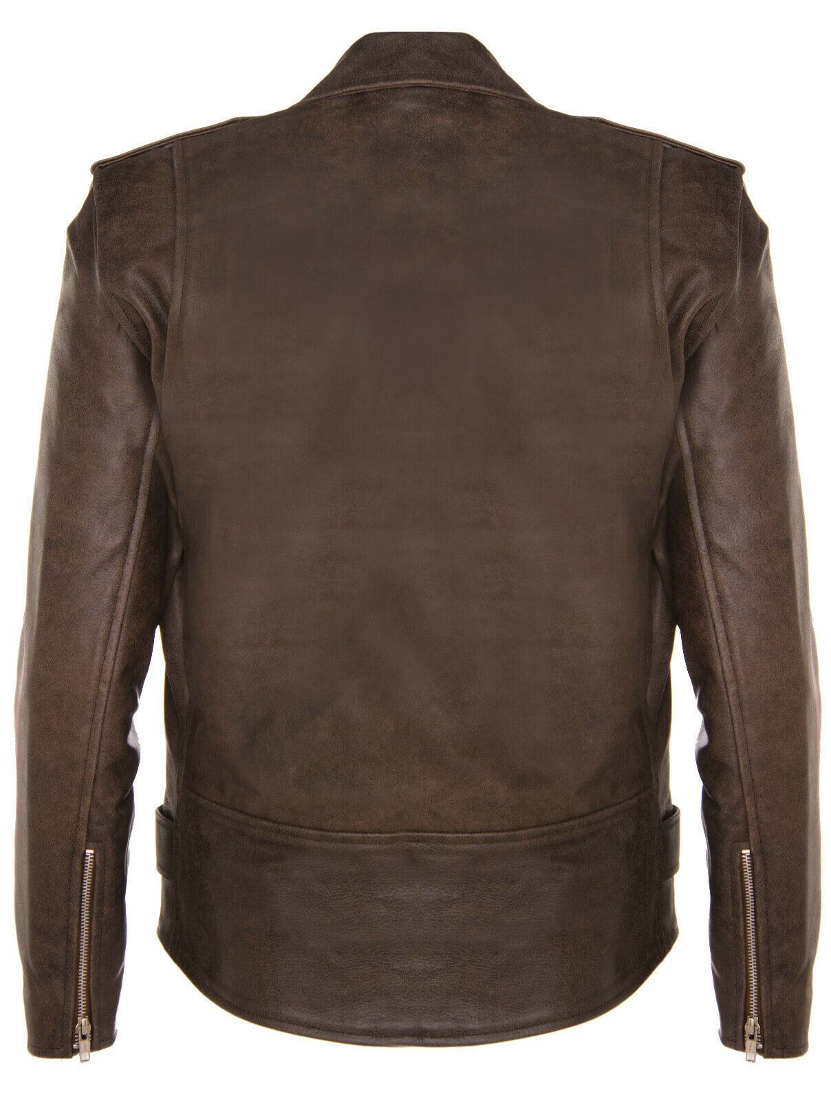 Mens Cow-Hide Brando Biker Jacket -Sandy