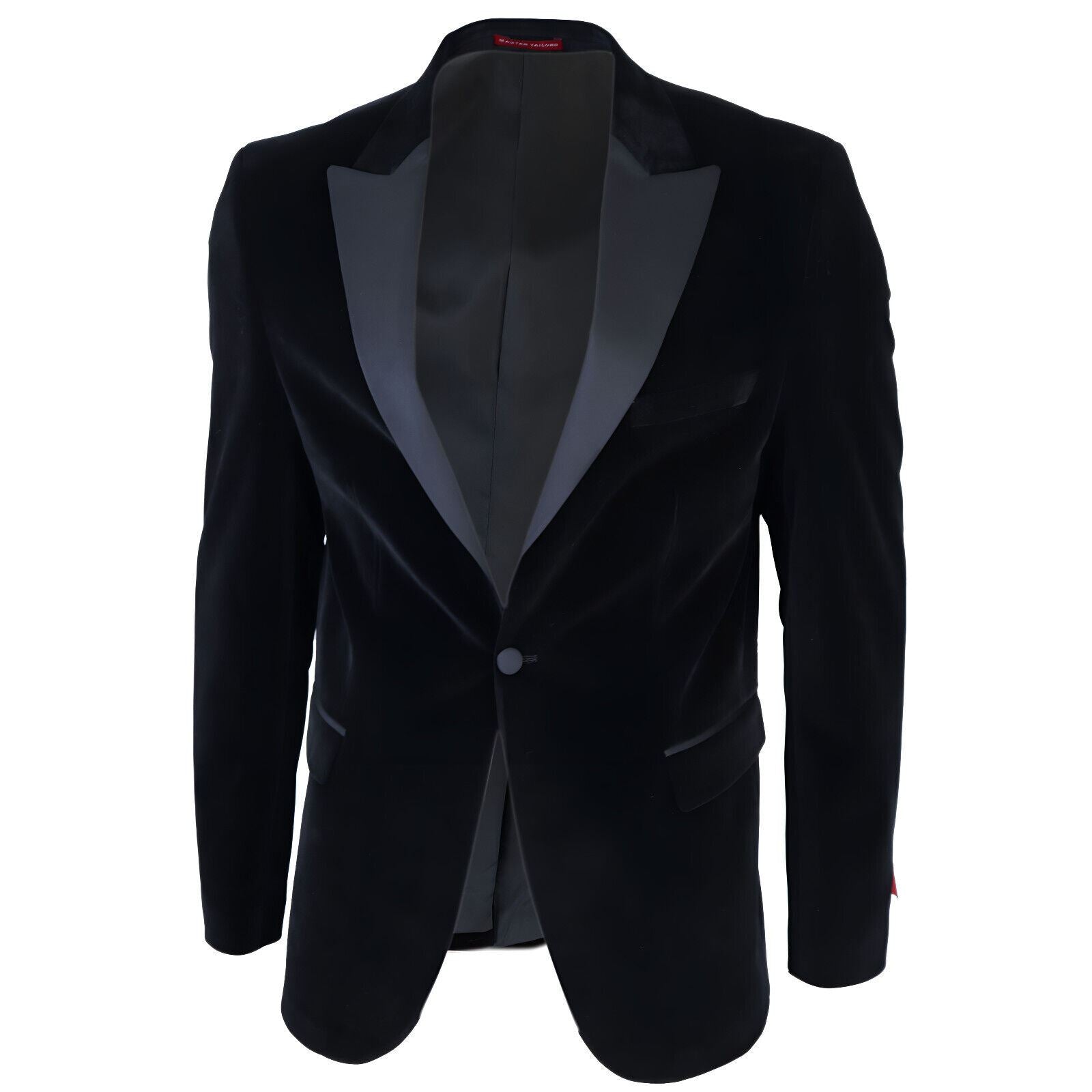 Mens Black Velvet Dinner Tuxedo Suit Jacket Blazer