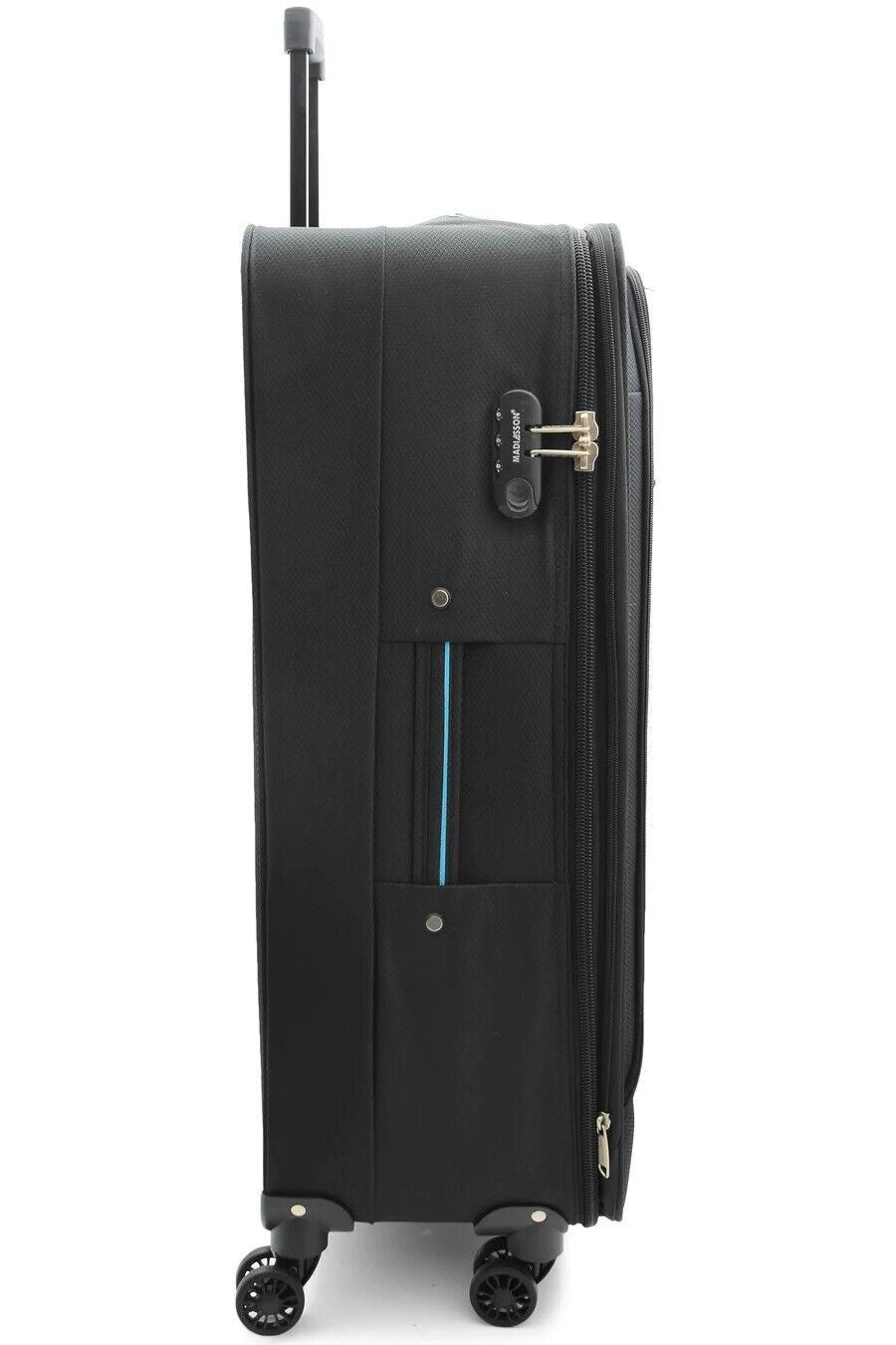 Calera Extra Large Soft Shell Suitcase in Black