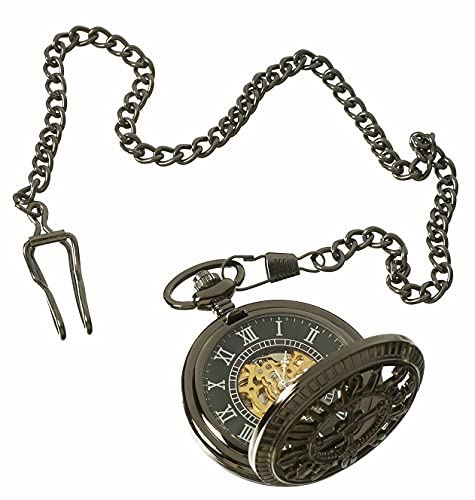 Automatic Pocket Watch Mechanical Peaky Blinders Vintage Double Hunter