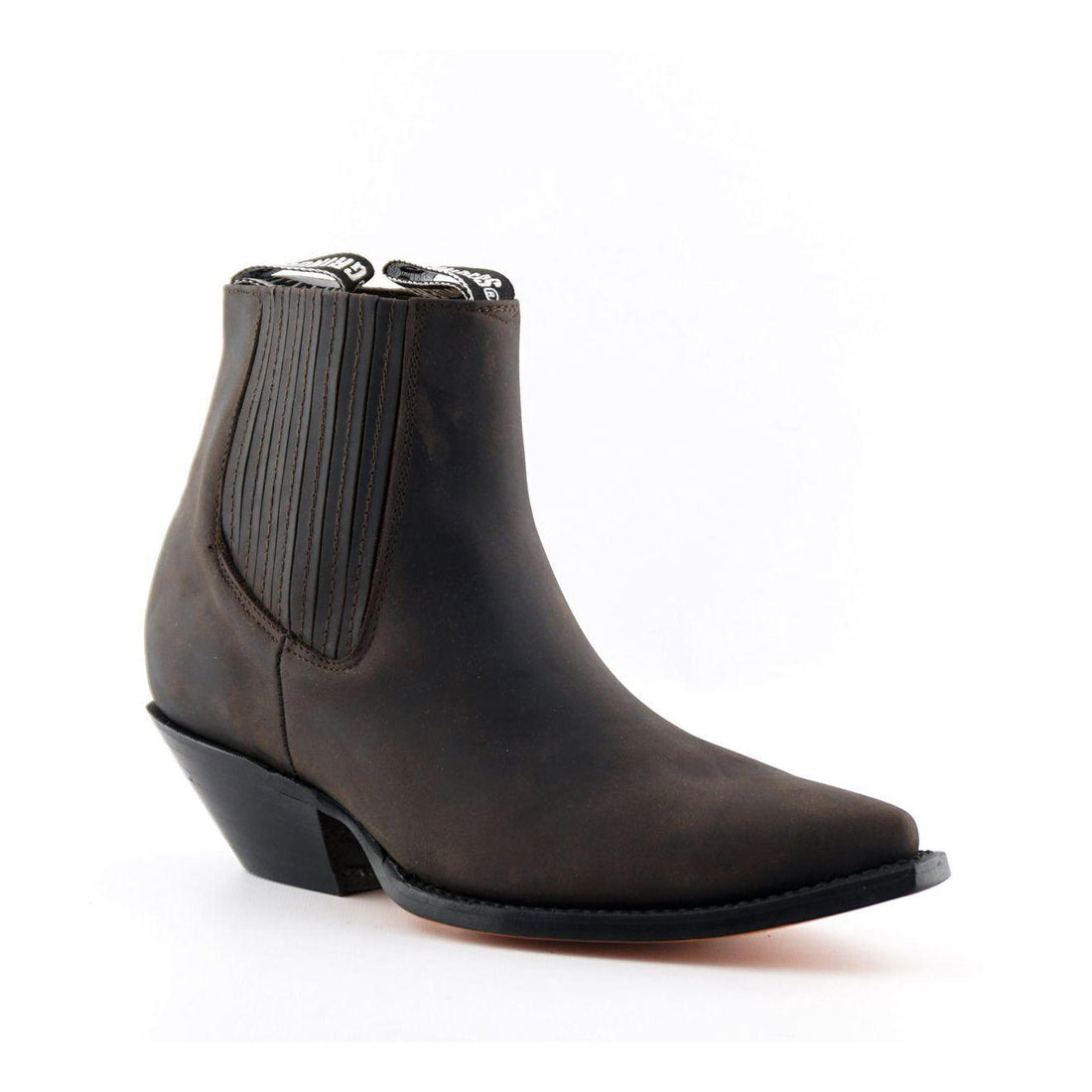 Grinders Unisex Brown Western Chelsea Boots- Mustang - Upperclass Fashions 
