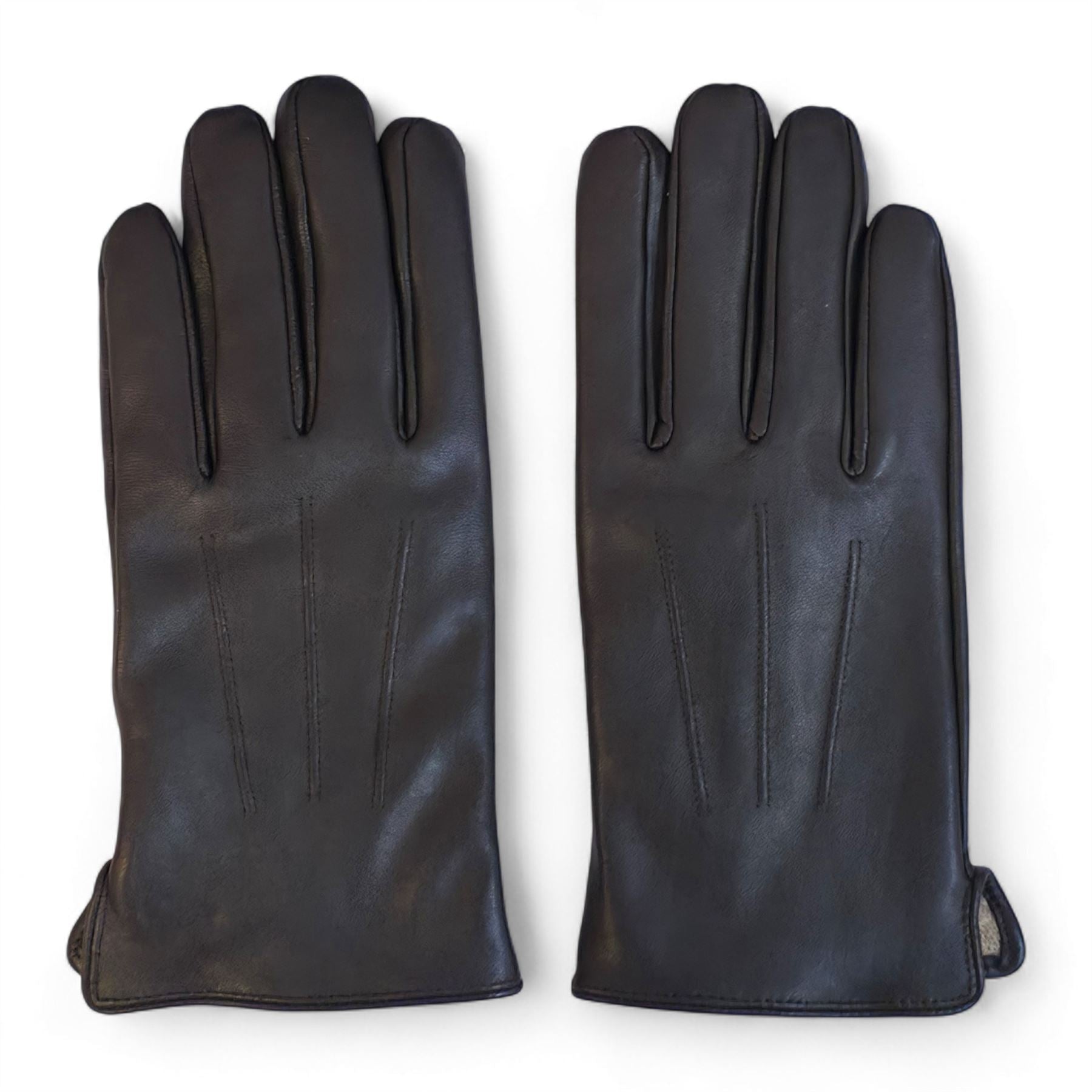 Men’s Italian Leather Warm Wool Lining Winter Gloves - M-LGV-305