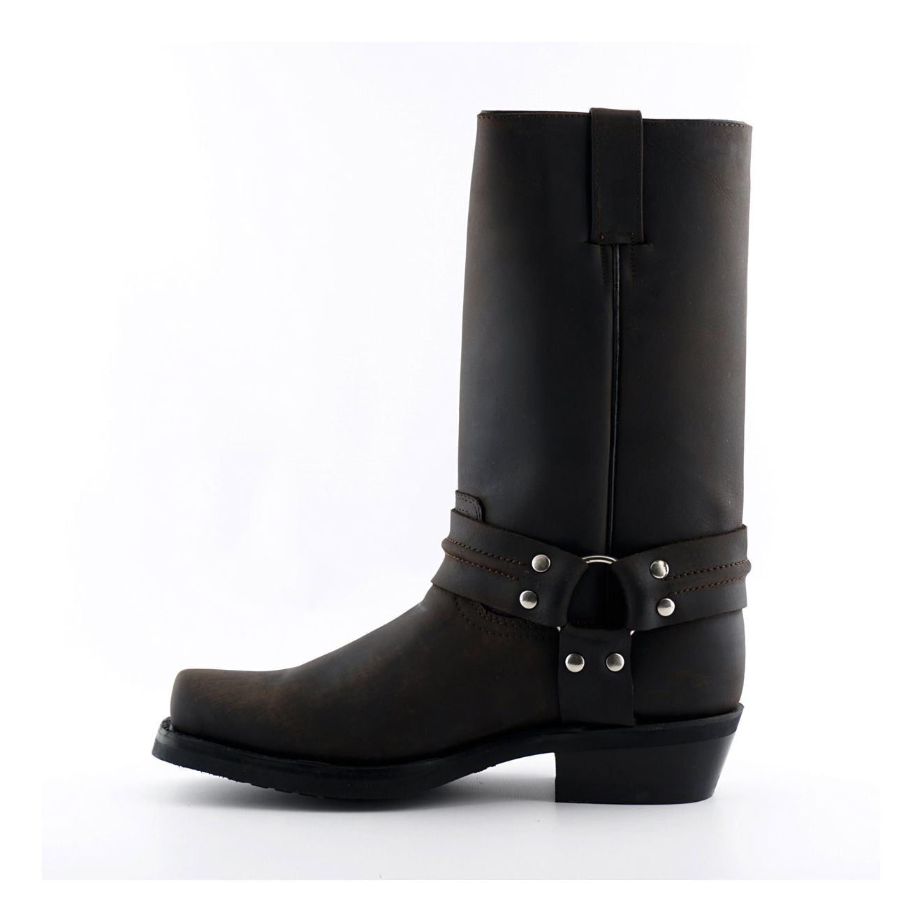 Grinders Unisex Brown Western High Leather Boots- Renegade Hi