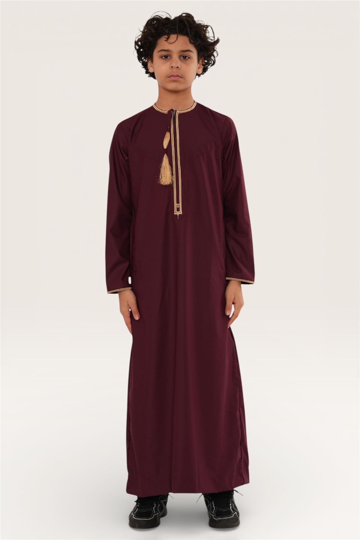 Kids Boys Ramadan Moroccan Thobe Robe Emirati Eid Jubba- TT-003