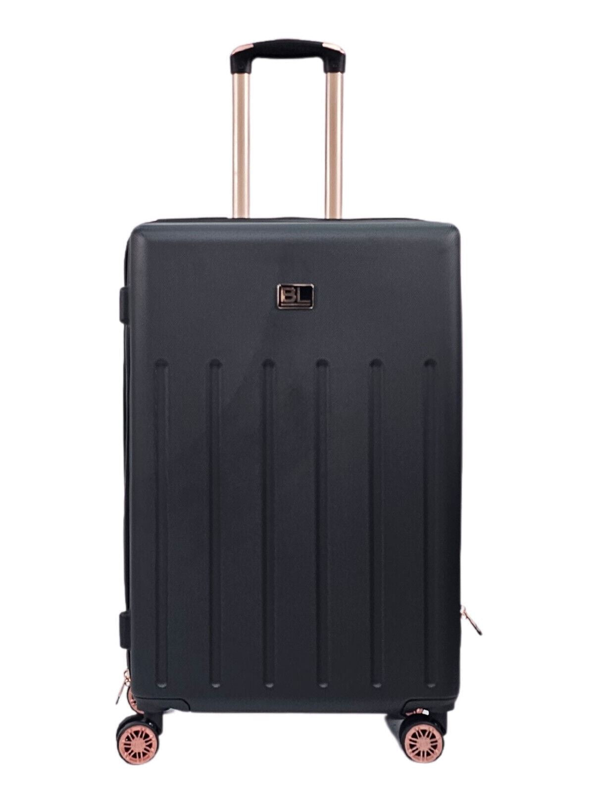 Lightweight Black Hard Shell ABS Suitcase Set Luggage Travel Cabin Case Bags