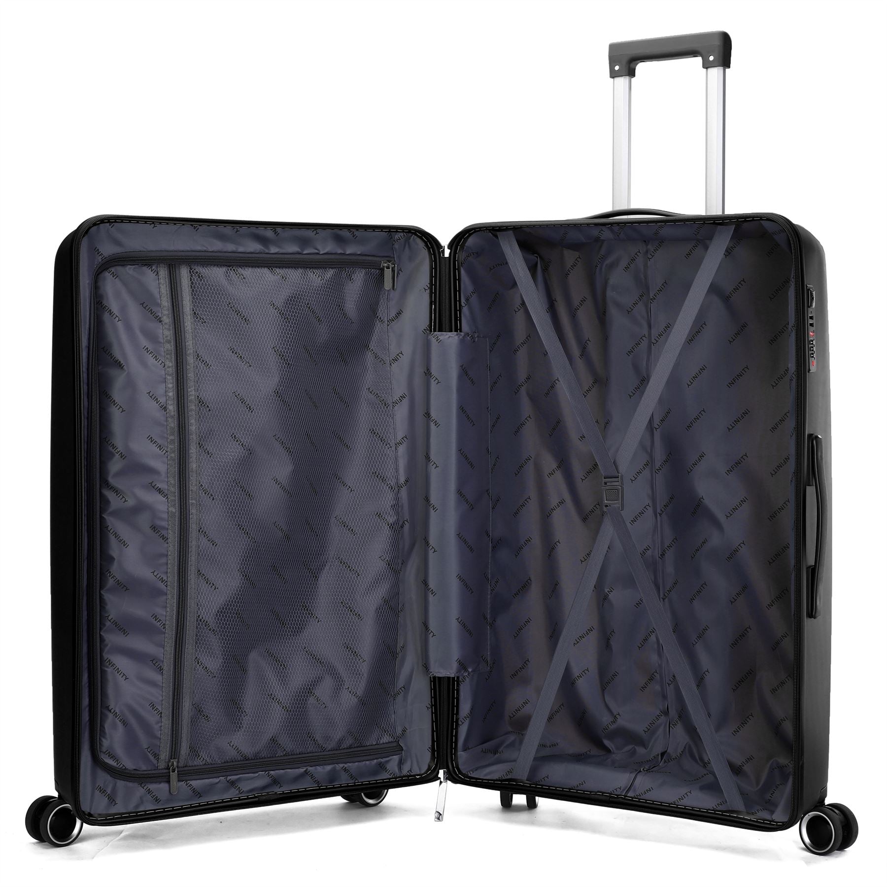 Burnaby Medium Hard Shell Suitcase in Black