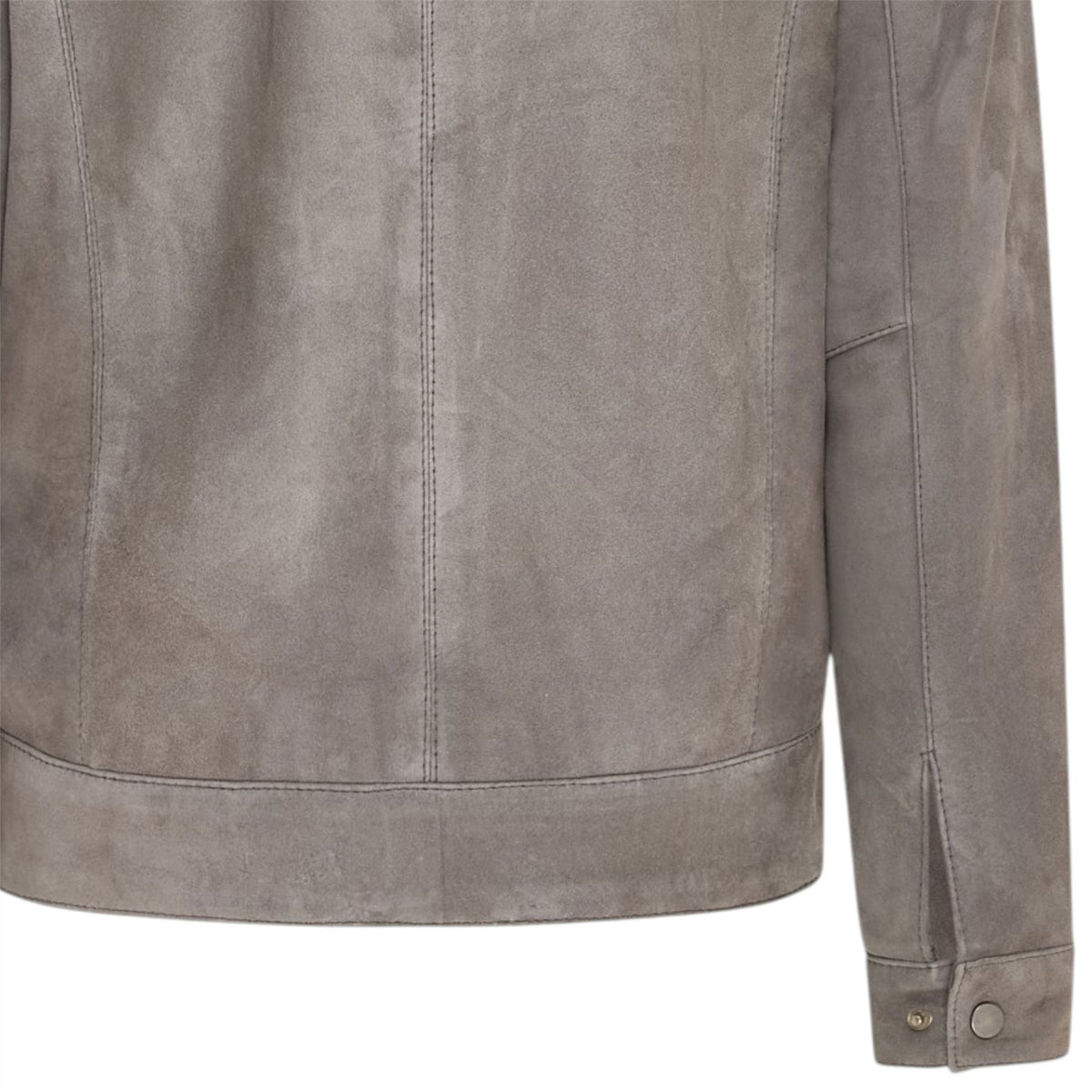 Mens Retro Classic Suede Leather Harrington Biker Jacket - Bryne