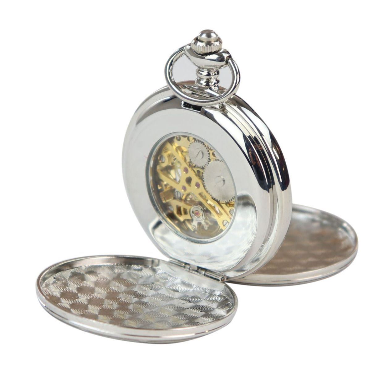 Classic Mechanical Pocket Watch Peaky Blinders Vintage Skeleton Automatic