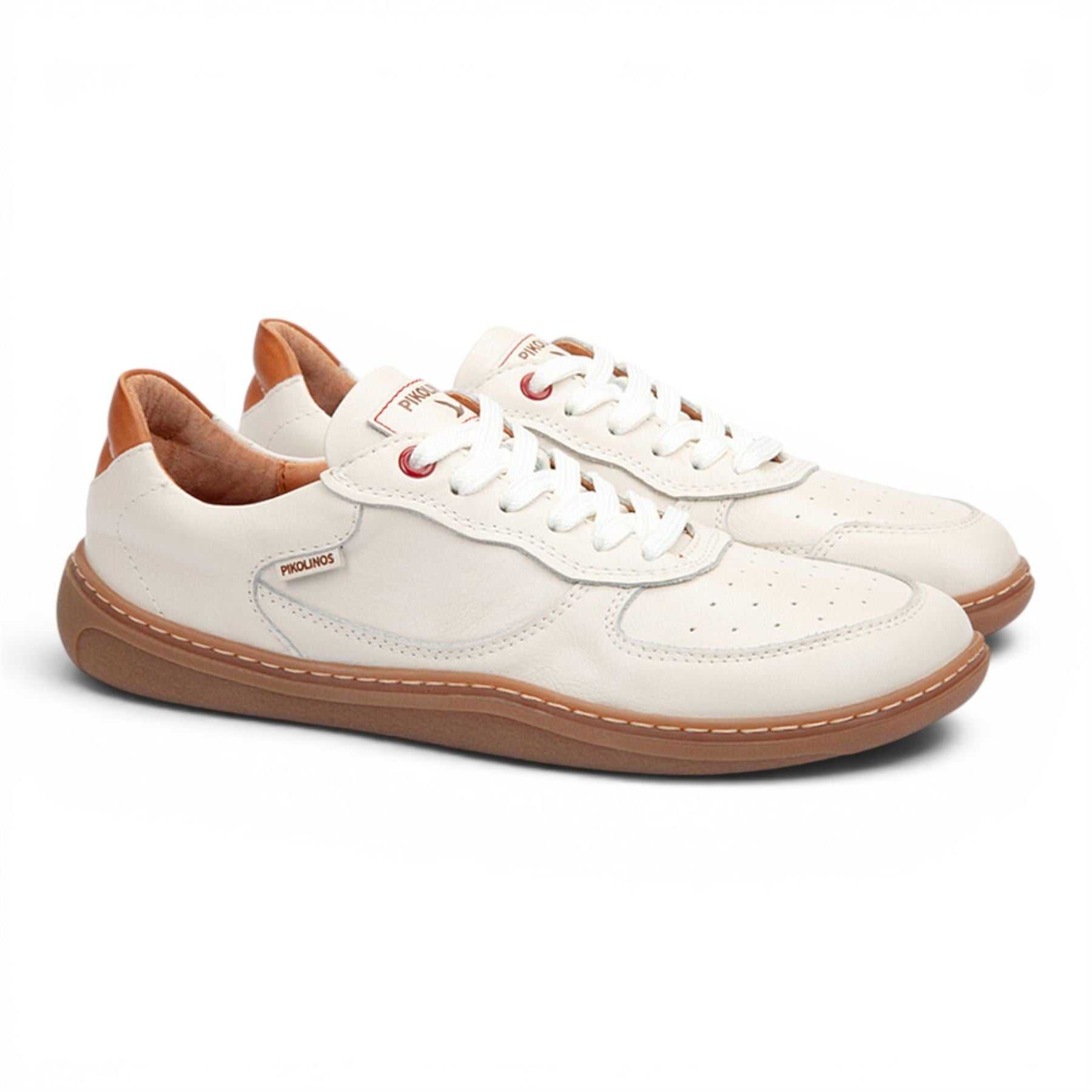 Pikolinos White Leather Sneakers Trainer Barefoot Shoes - Aranjuez