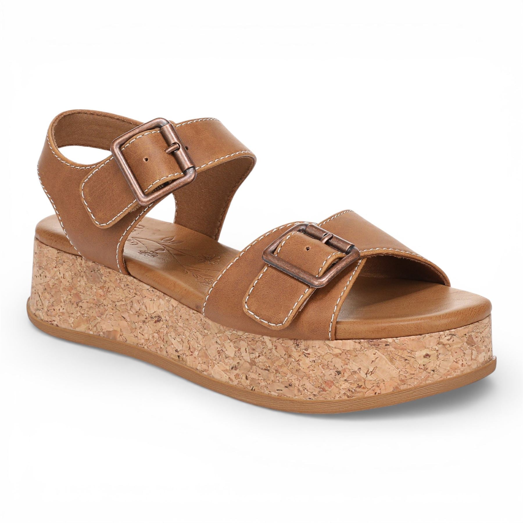 Blowfish Malibu Women’s Tan Faux Leather Platform Sandals - Magical