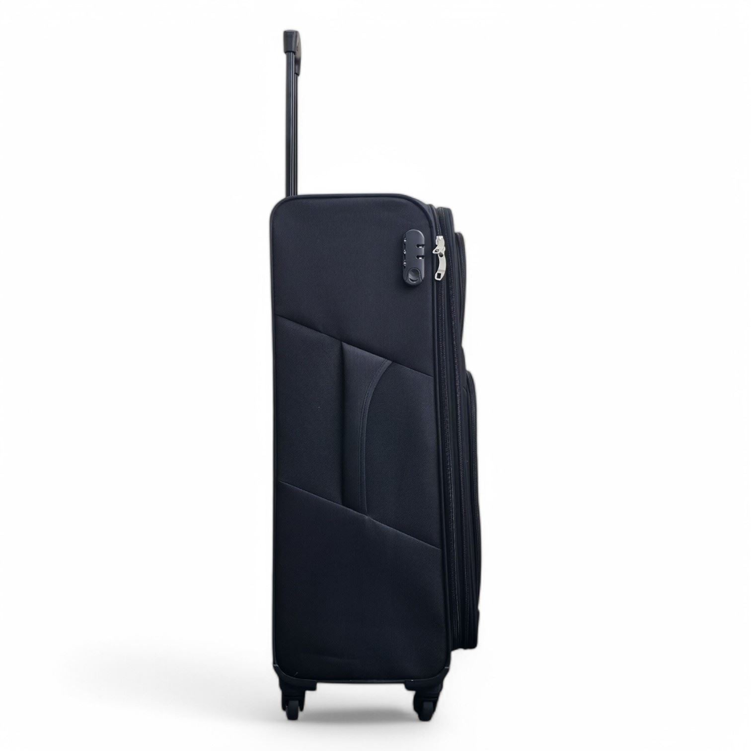 Tahara Large Soft Shell Suitcase in Black