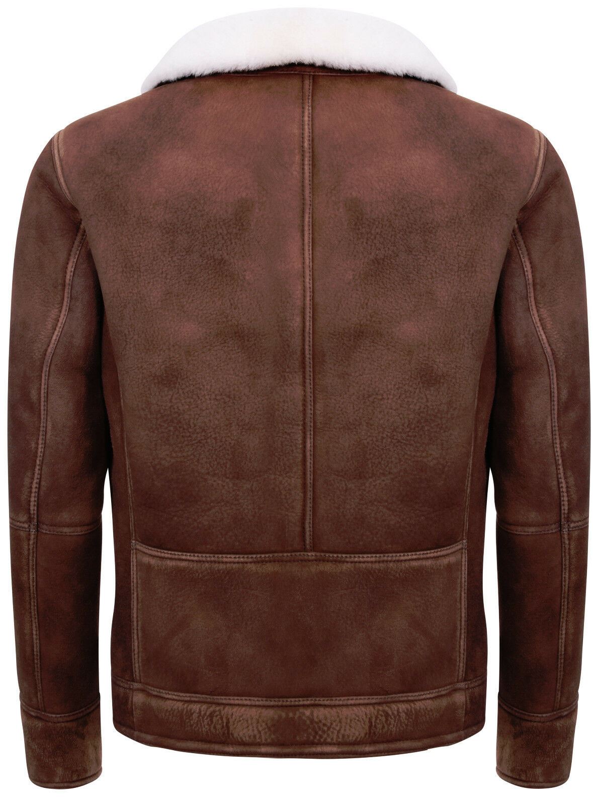 Mens Smooth Sheepskin Leather Jacket-Helston