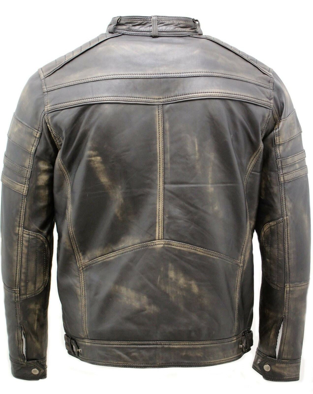 Mens Sohisticated Leather Biker Jacket-Southwold