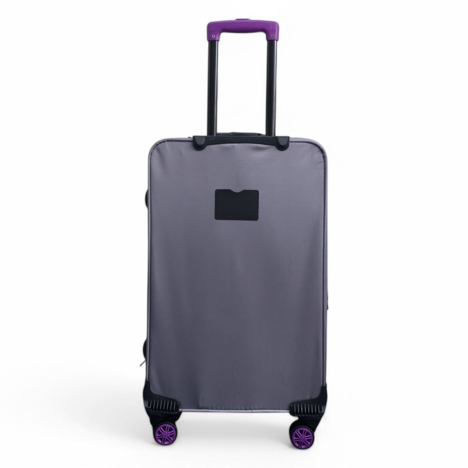 Handa Medium Soft Shell Suitcase in Grey