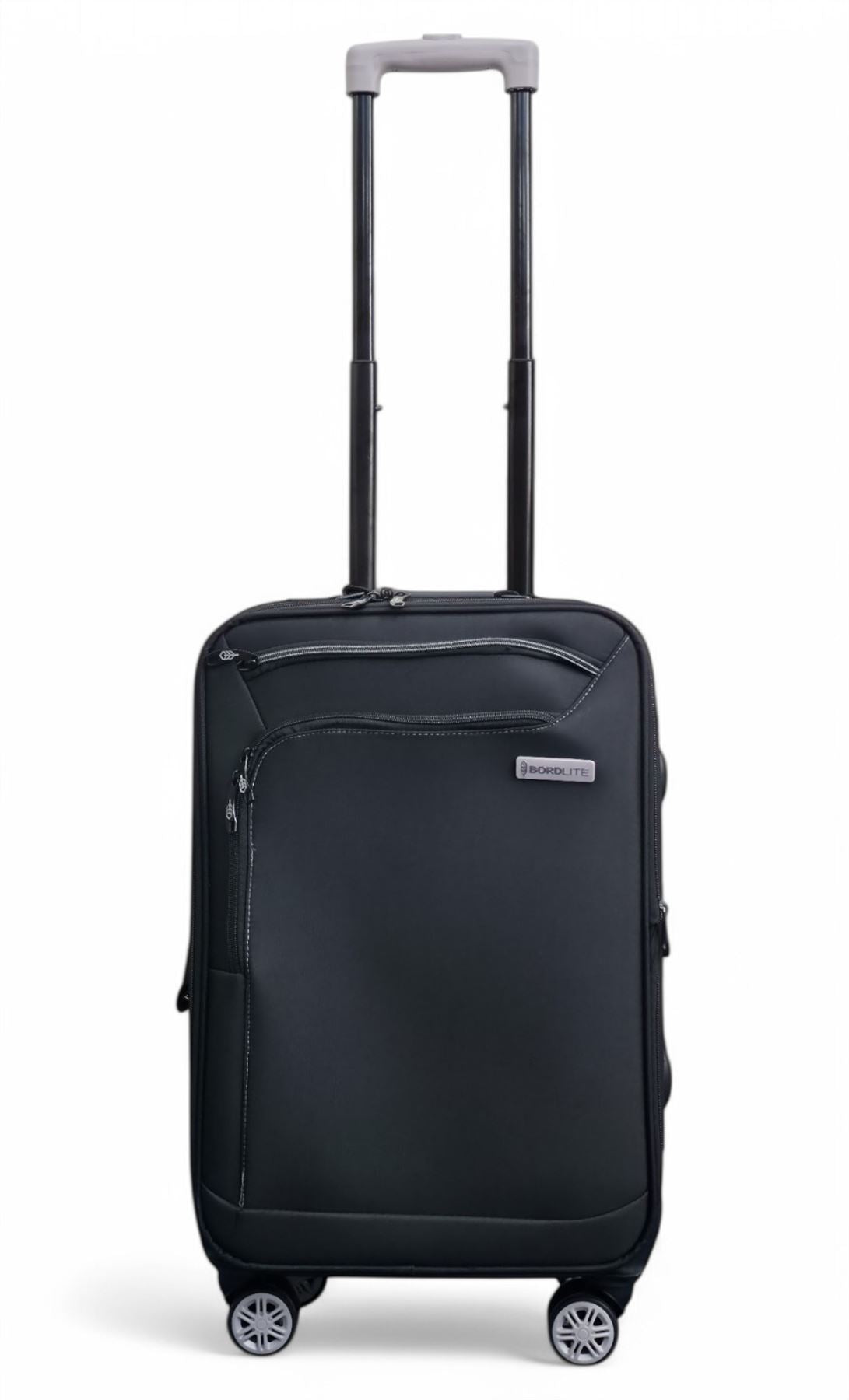 Handa Cabin Soft Shell Suitcase in Black