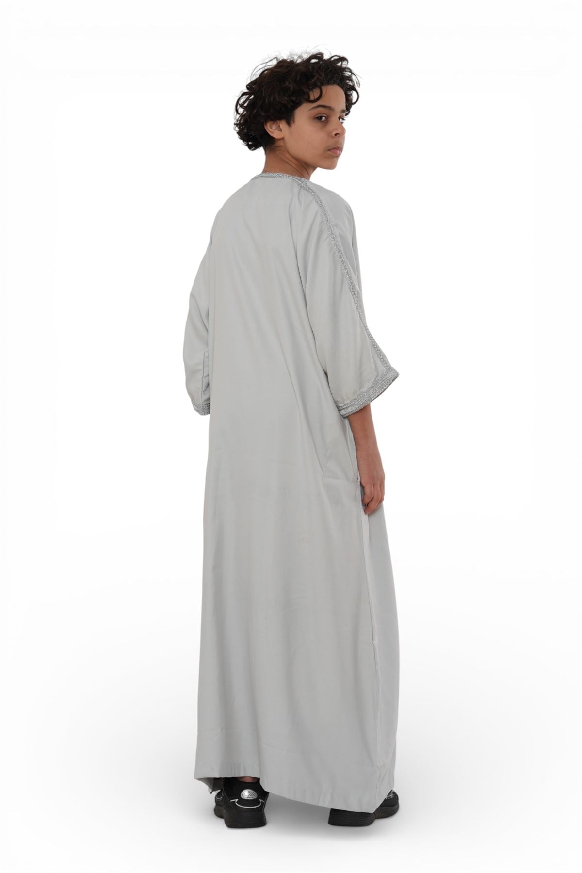 Kids Boys Moroccan Thobe Robe Eid Djellaba Gandoura Jubba- K-HM65