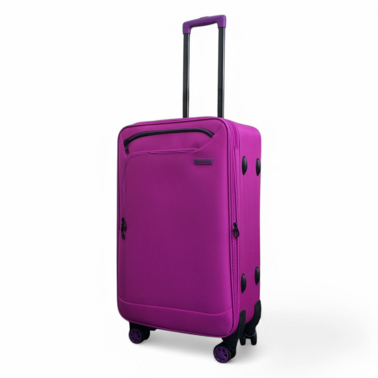 Handa Medium Soft Shell Suitcase in Pink