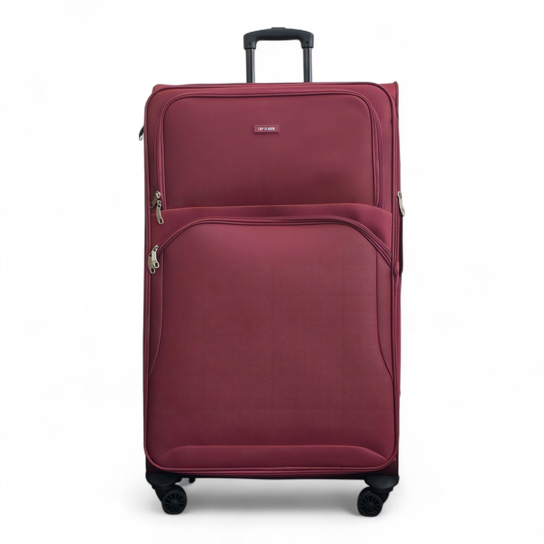 Gosford X-Large Soft Shell Suitcase in Burgundy Red