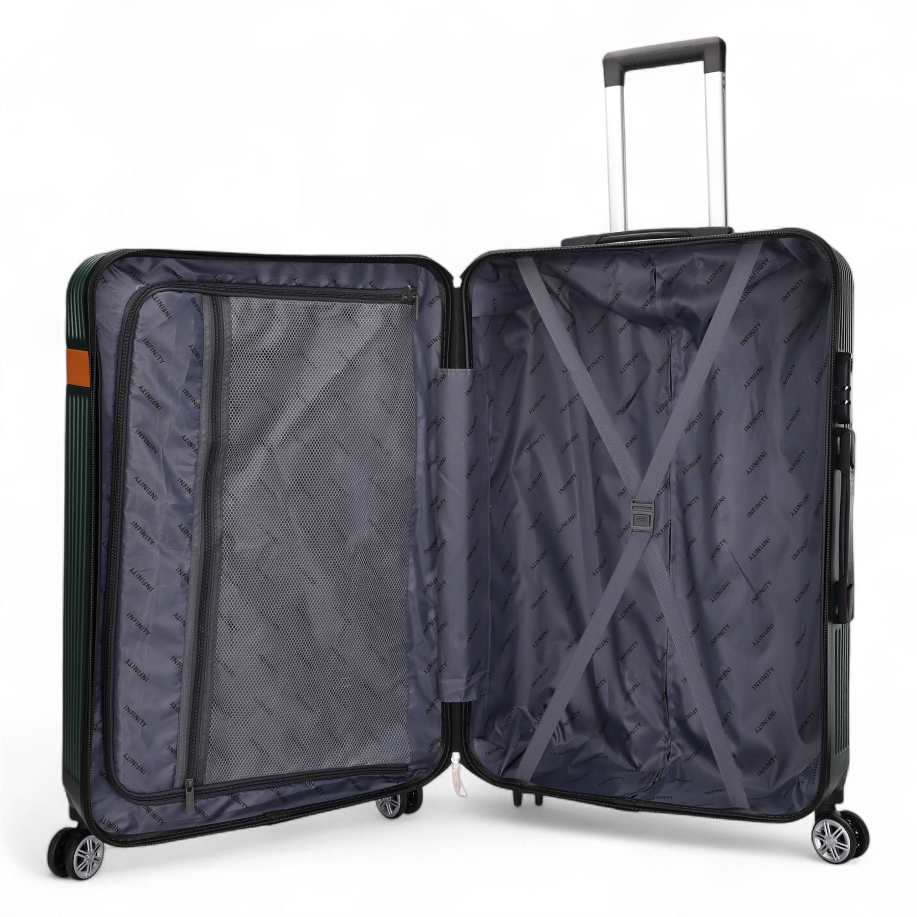 Calgary Medium Hard Shell Suitcase in Emerald Green