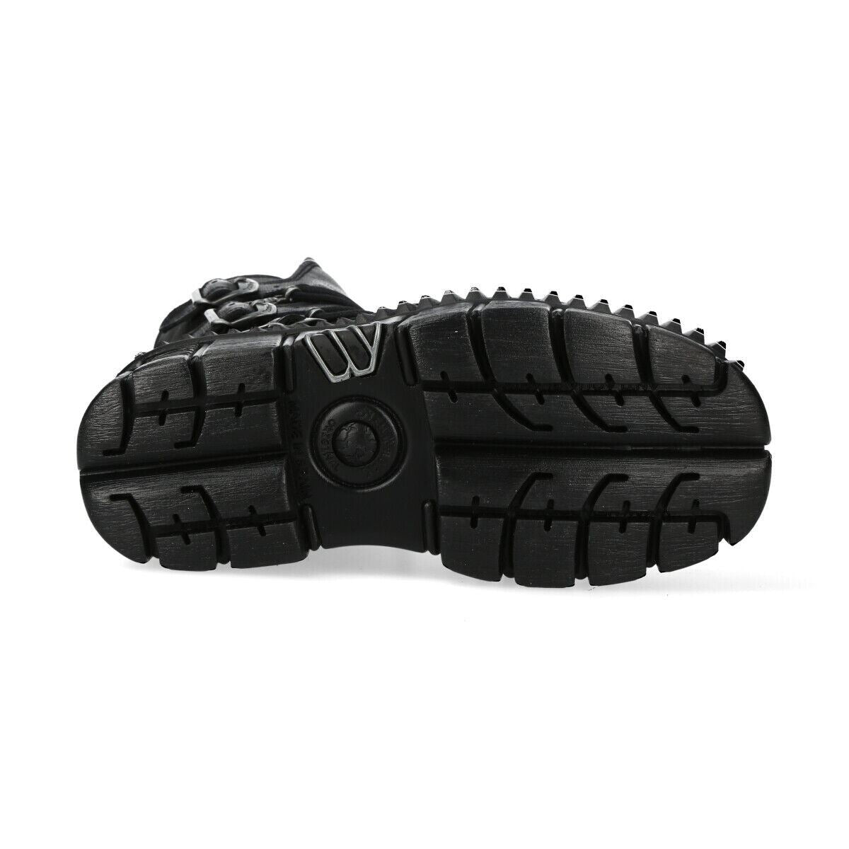 New Rock Mid-Calf Leather Platform Boots-WALL373-S6