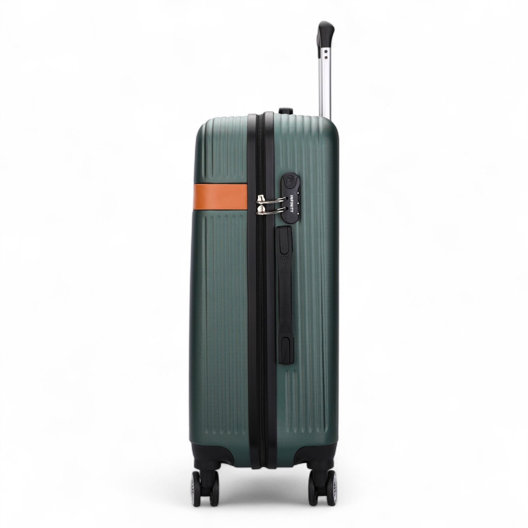 Calgary Large Hard Shell Suitcase in Emerald Green