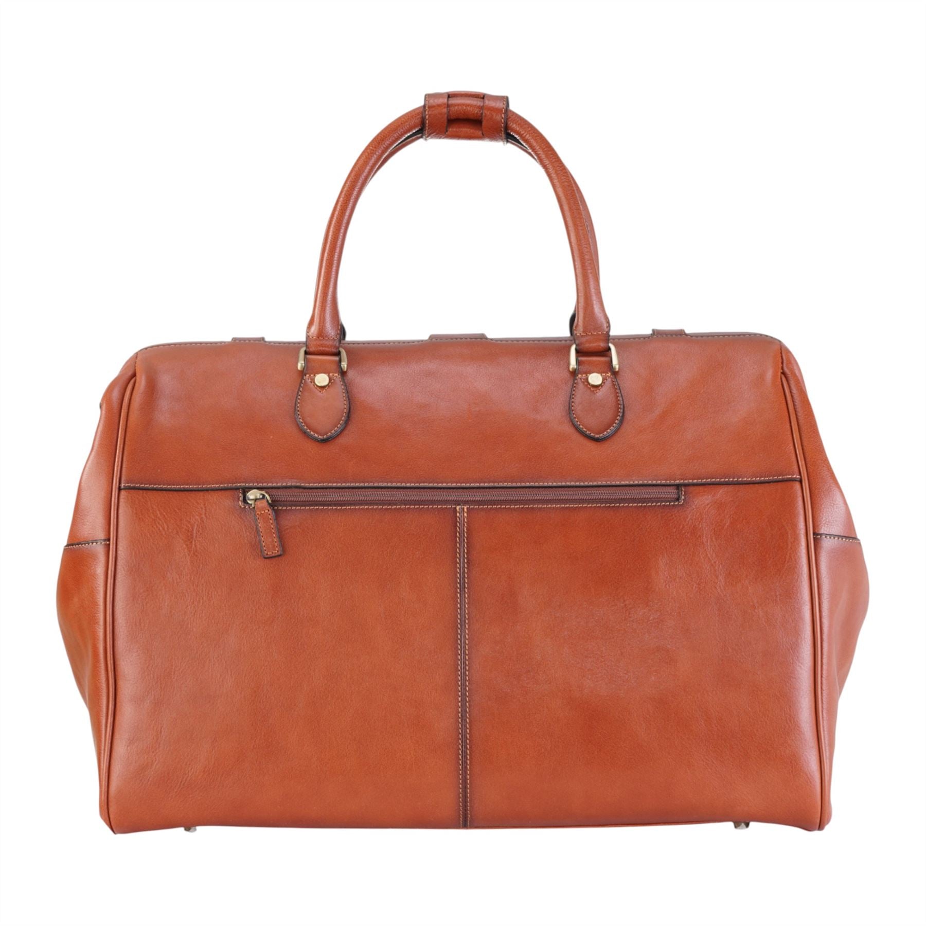 Genuine Leather Tan Duffle Holdall Vintage Travel Gym Bag - Windsor