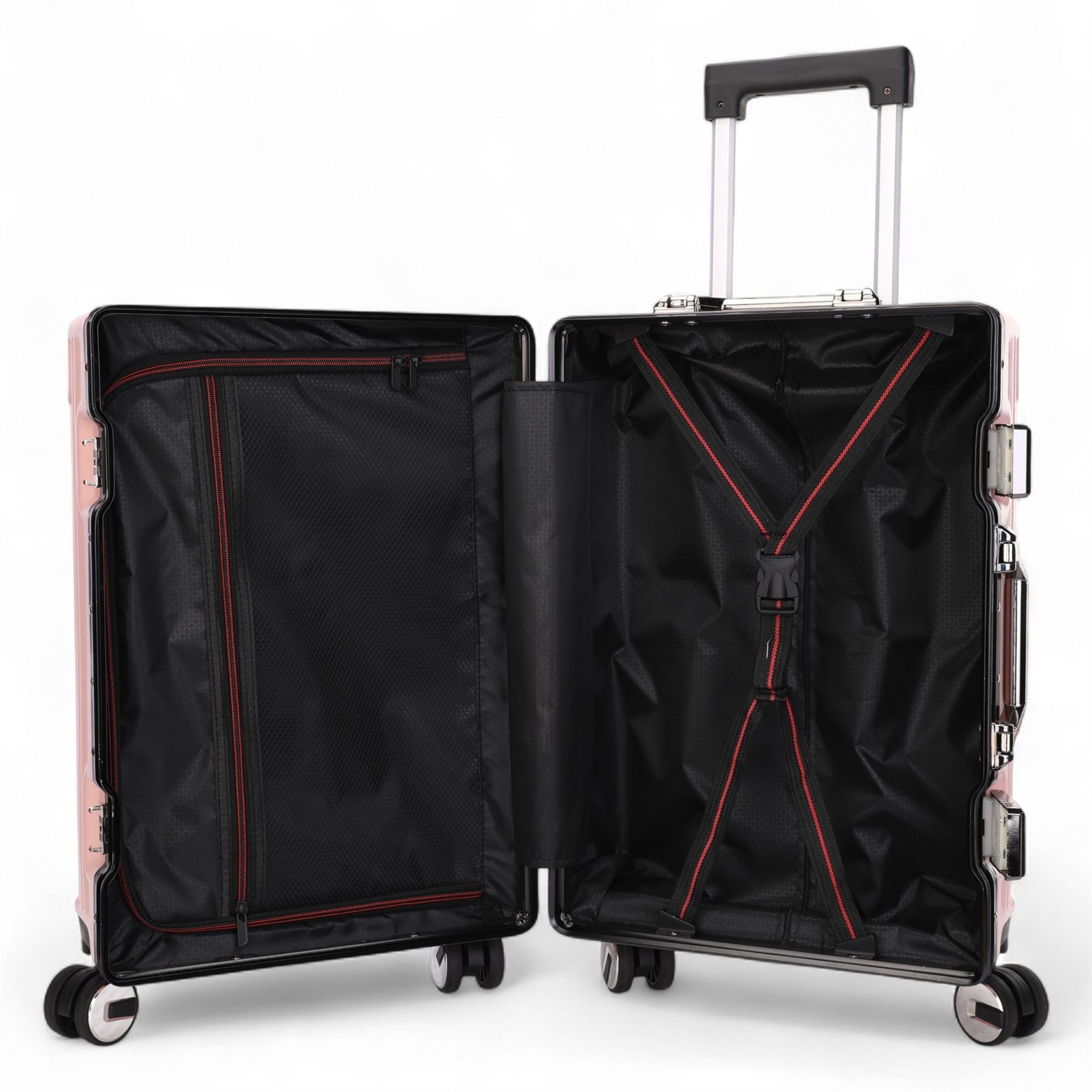 Airdrie Cabin Hard Shell Suitcase in Pink