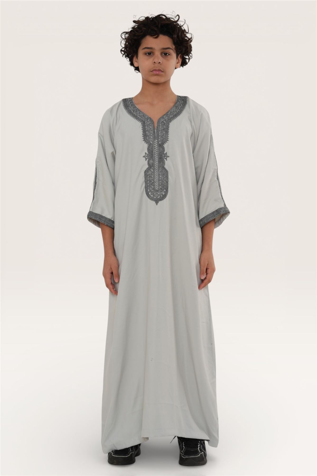 Kids Boys Moroccan Thobe Robe Eid Djellaba Gandoura Jubba- K-HM65
