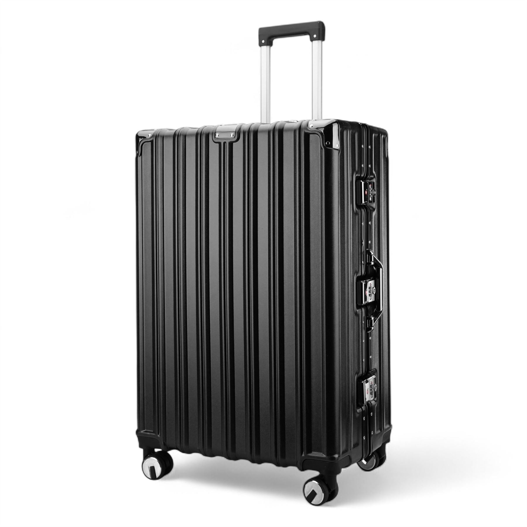 Airdrie Medium Hard Shell Suitcase in Charcoal Black