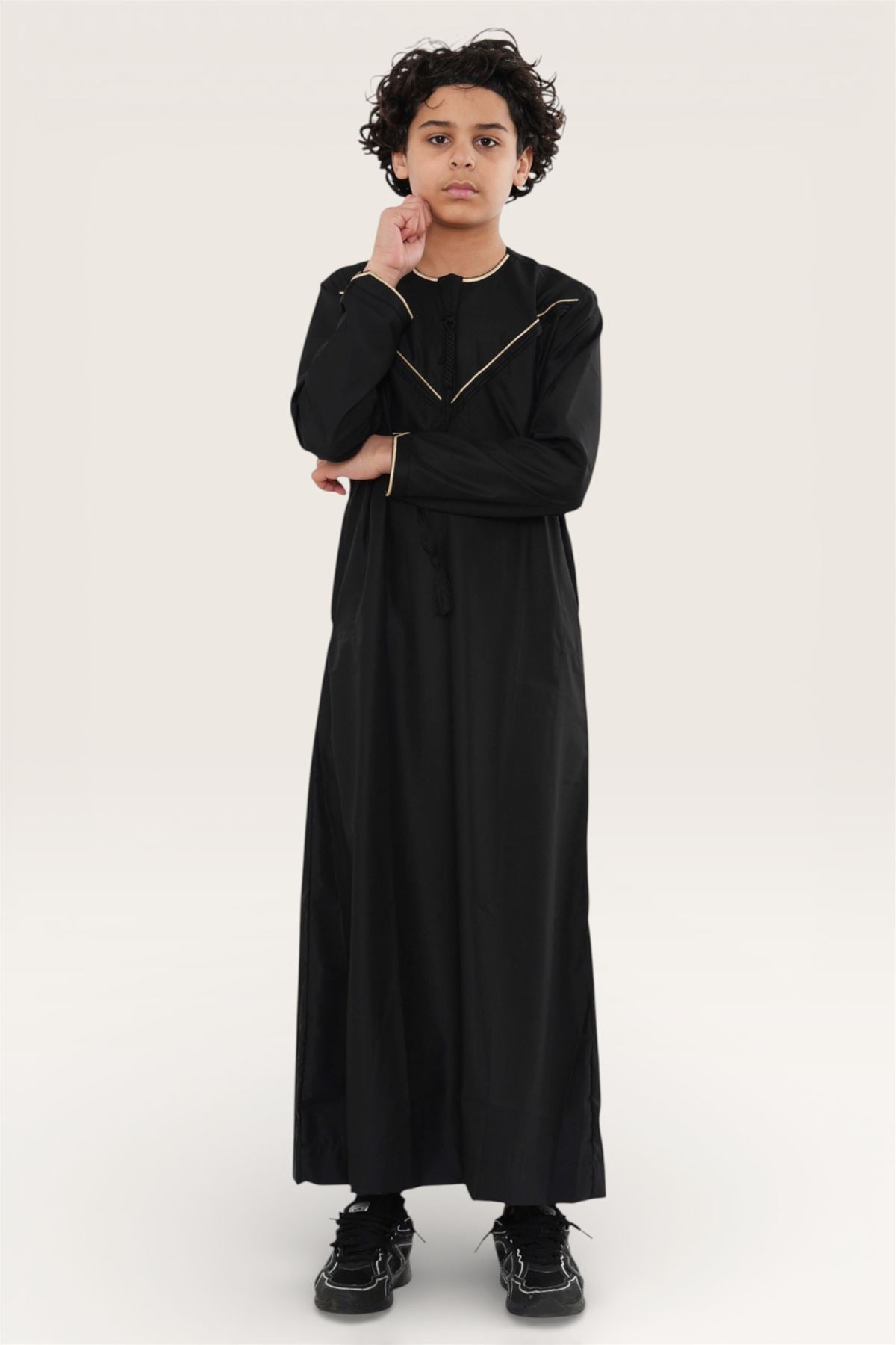 Kids Boys Ramadan Moroccan Jubba Robe Djellaba Eid Thobe - K-TT-006