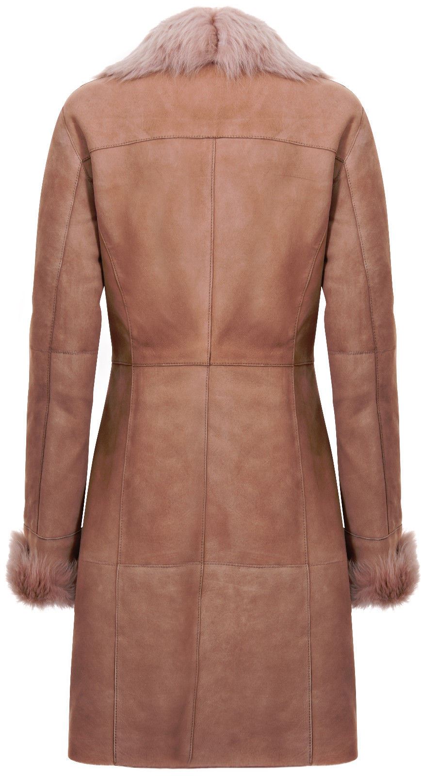 Womens Suede Merino Shearling Toscana Coat -Rochford
